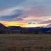 Sunset view from the trail, about 2.5 miles from the Bobolink Trailhead.