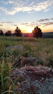 Sunrise view on the Homestead Trail.