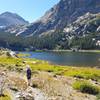 Pear Lake - the view is worth the long slog up the steepest part of the trail.