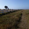 A view of the trail and lighthouse.