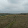 A misty, gray day along this scenic stretch of the NCT in the Lonetree WMA.