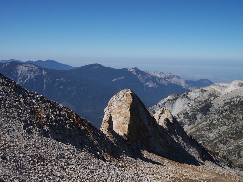 This is the view southwest from near the top of Elizabeth Pass. What a climb it was.