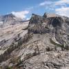 Toward the right, the long, steep, Elizabeth Pass climb awaits.