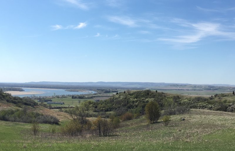 Enjoy the view of the Missouri River from Cavalry Post at Fort Abraham Lincoln State Park.