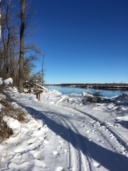 Winter breathes new life into the Cross Ranch State Park Interpretive Trail.