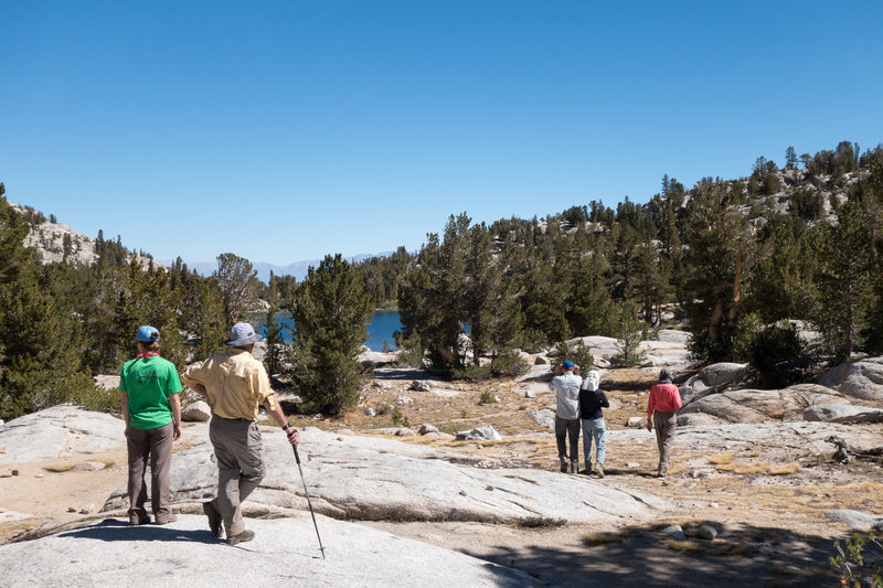 The group explores south of Dingleberry Lake.