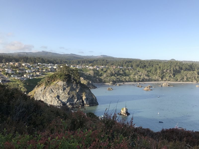 Experience a gorgeous Trinidad Bay view from the Trinidad Head Loop Trail.