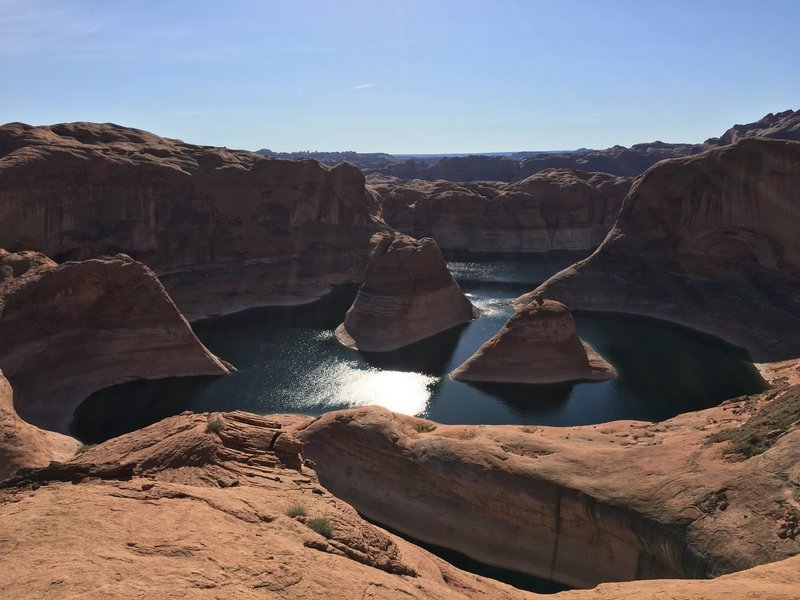 Reflection Canyon glints in the morning sun.