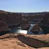 Reflection Canyon glints in the morning sun.