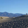 A couple hikes the Mesquite Sand Dunes.