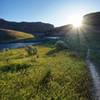 The eastward-facing view is quite nice as you approach Ancient Lakes.