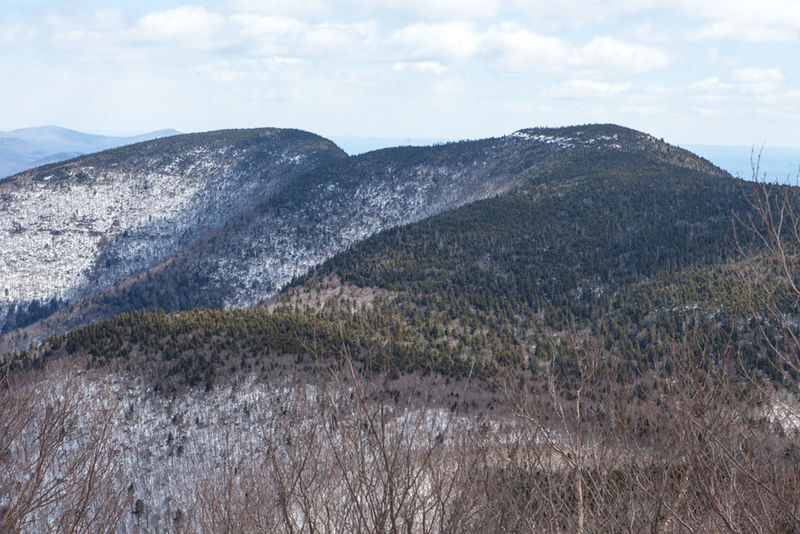 Enjoy pleasant winter views from the summit of Slide Mountain.