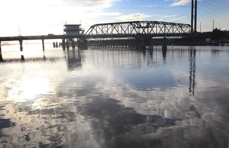 Surf City swing bridge aids your passage over the water.