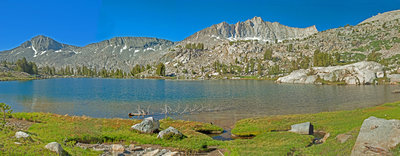 This lake sits at 10,400 ft. about 1/4 mile below the trail. It is well worth a visit!