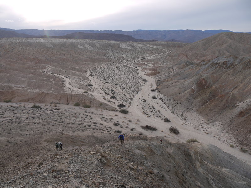 The start of the Mine Peak ascent is steep.