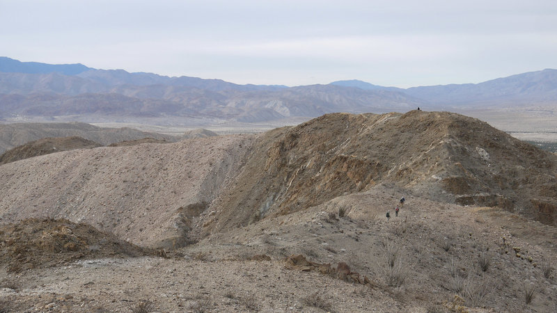 The faint trail to Mine Peak adds to the mystique of this outing.