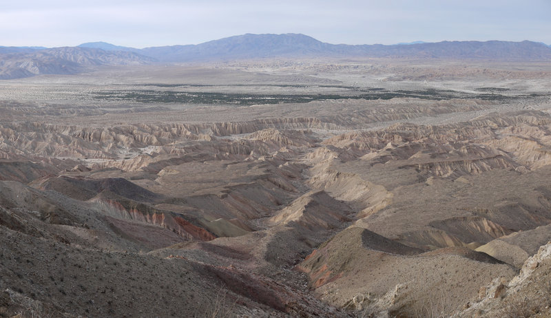 Enjoy this view of the Carrizo Badlands to the NNW.