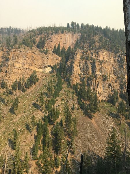 Descending to Osprey Falls, don't forget to stop and enjoy Sheepeater Canyon.