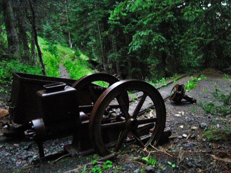 These are a few of the remains of the Alpine Mine.