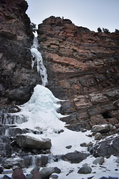 Lower Cascade Falls becomes encased in ice come winter.