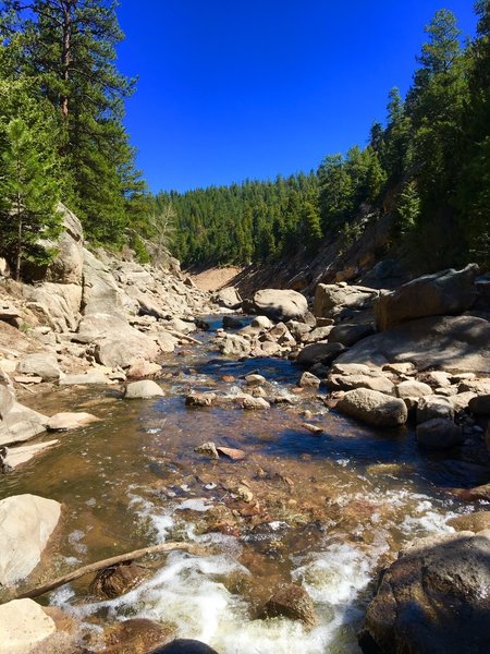 Gross Reservoir is just downstream of Forsythe Canyon.