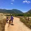 Looking toward the mountains brings happiness to the whole family.