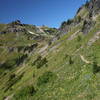 Climb through verdant meadows to Jordan Basin.