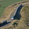 This train swings between the canteras and the cement plants. You'll most likely see it along your outing.