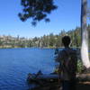 Stopping for a brief rest at Feeley Lake is always a great decision on this hike.