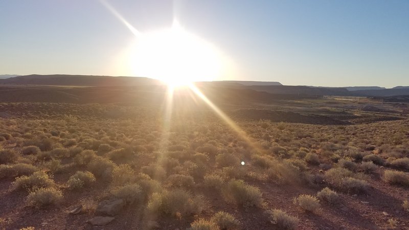 A sunrise seen from Pushing Tin makes a great way to start your day.