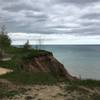 A view along the bluffs at Lion's Den Gorge Nature Preserve.