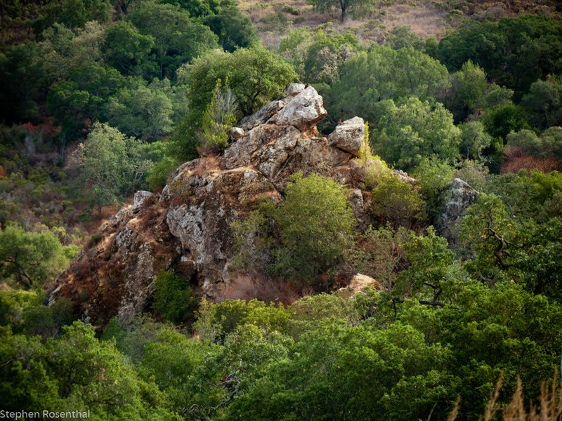 This is Alum Rock that the park is named after. This view is from the North Rim Trail.