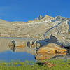 Chapel Lake is gorgeous with Finger Col and Finger Peak just over the ridge.