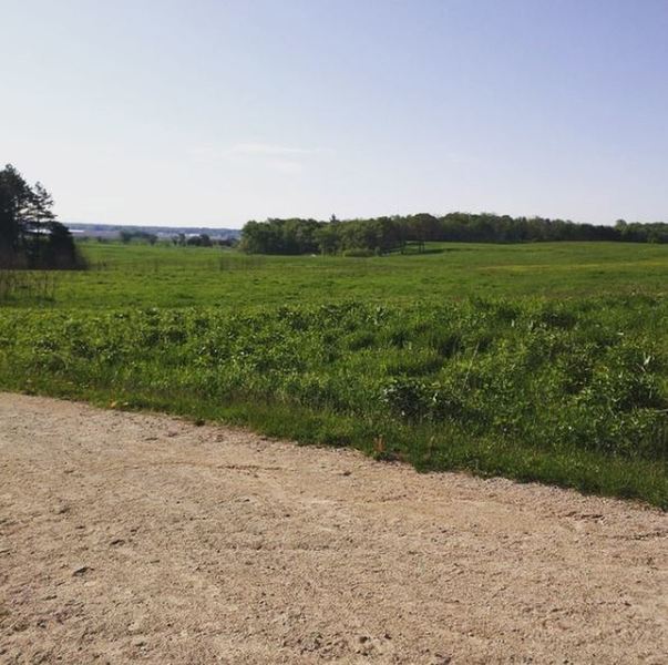 Enjoy beautiful views of the fields and Fox River from the Badger Trail.