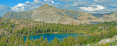 Bear Lake and Haystack Peak pose in the noonday sun. This very remote lake is one of my favorites.