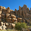 Complex rock formations surround the Willow Hole Trail. Photo credit: NPS/Robb Hannawacker.