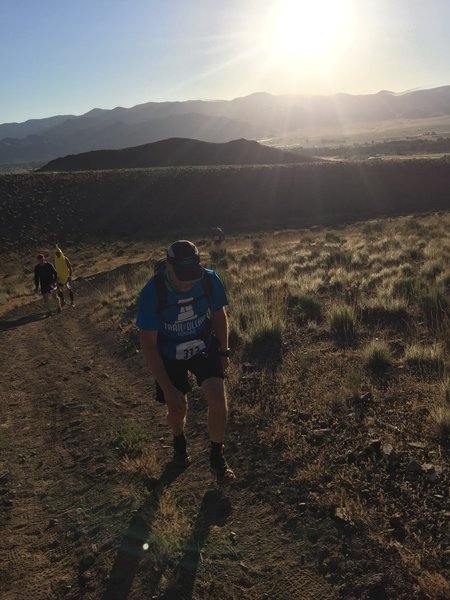 The long climb up to the Birch Creek Saddle.