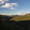 Enjoy beautiful views from the overlook on Cliff Loop Trail late in the afternoon.