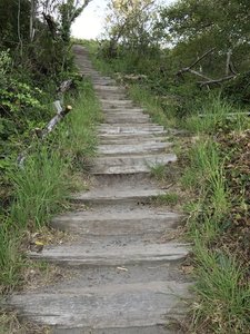 Old Home Beach staircase.