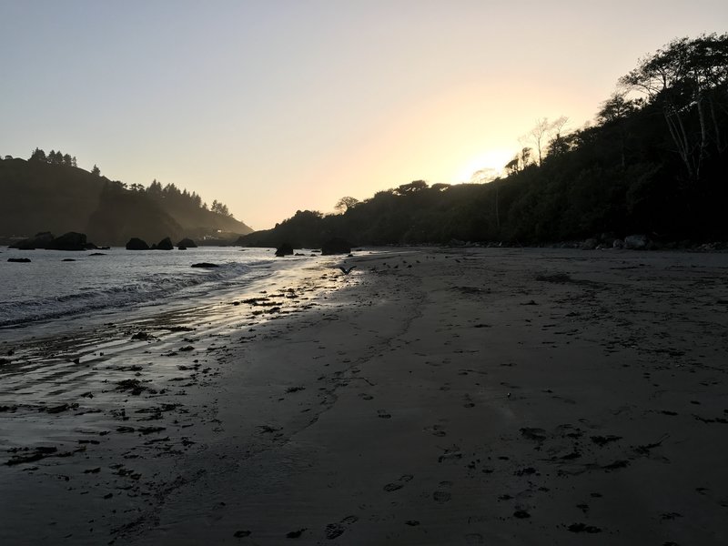 Old Home Beach near the the Parker Creek Trail, in Trinidad.