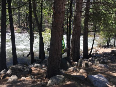 Enjoy this awesome creekside lunch spot just across the bridge from the numerous campgrounds and trails in Cedar Grove.