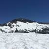 Looking out towards Castle Peak across a ton of snow in May.