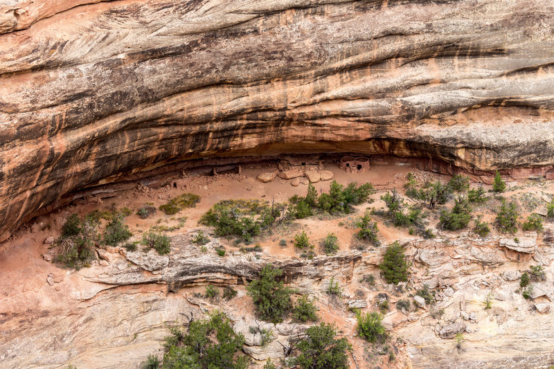 Looking down at the Horse Collar Ruin.