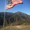 The top of Bell Peak flies this beautiful flag.