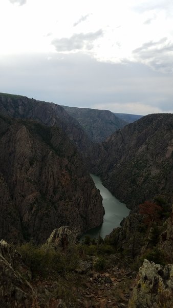 Enjoy a phenomenal view of Black Canyon from the end of the trail.