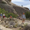 Monday Maniacs take a break on the Warner Springs section of the PCT.