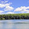 Hemlock Pond provides pleasant trailside companionship.