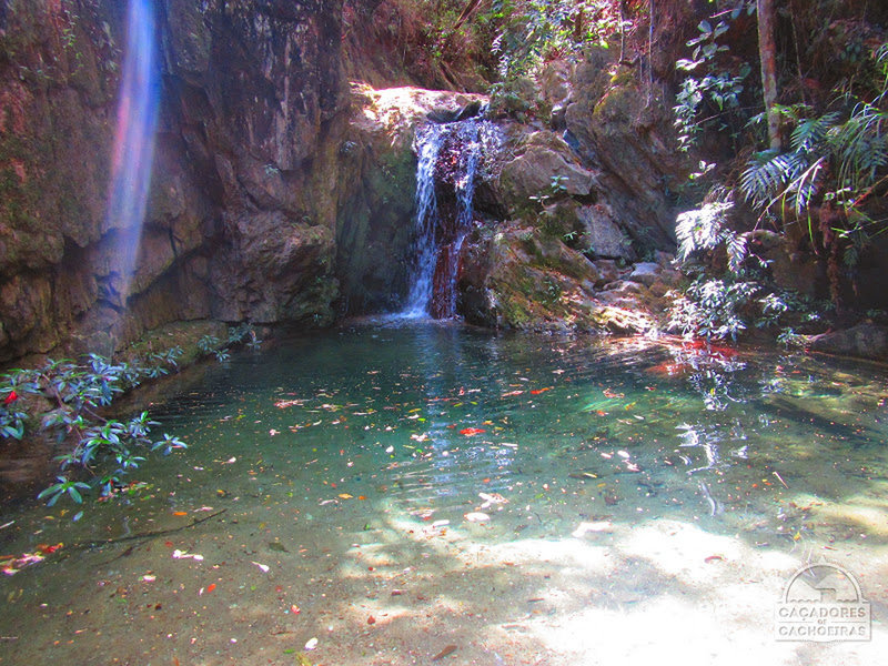 Enchanted pit awaits on the trail.