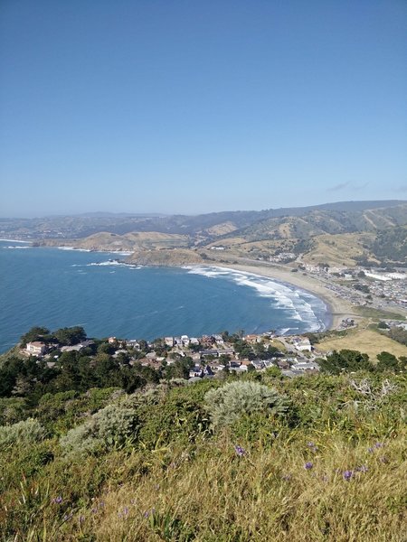 Pacifica Beach is beautiful from the Pedro Point Highlands.