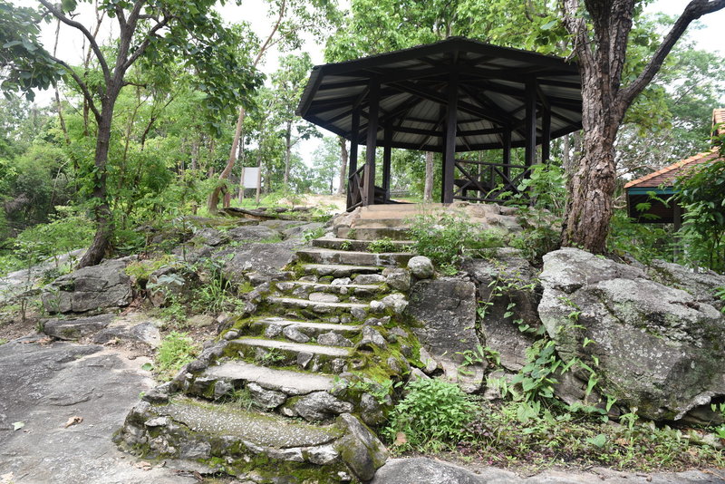 Wang Bua Ban Viewpoint provides a nice shelter from the weather.